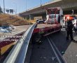 תאונה חריגה ביציאה מירושלים: משאית גרר איבדה שליטה ופצעה 9 בני אדם | צפו בנס  